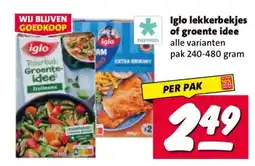 Nettorama Iglo lekkerbekjes of groente idee aanbieding