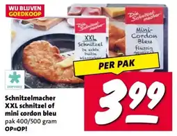 Nettorama Schnitzelmacher XXL schnitzel of mini cordon bleu OP=OP! aanbieding