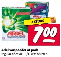 Nettorama Ariel waspoeder of pods aanbieding