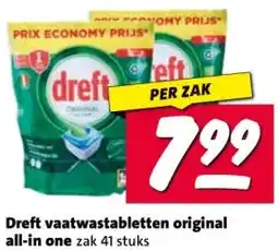 Nettorama Dreft vaatwastabletten original all-in one aanbieding