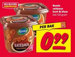Nettorama Remia satésaus kant & klaar aanbieding