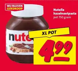 Nettorama Nutella hazelnootpasta aanbieding