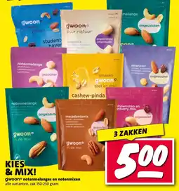 Nettorama gwoon notenmelanges en notenmixen aanbieding