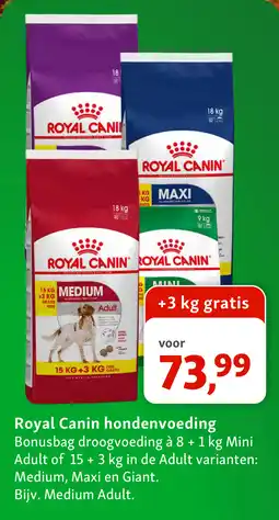 Maxi Zoo Royal Canin hondenvoeding aanbieding