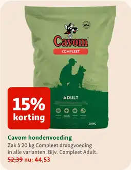 Maxi Zoo Cavom hondenvoeding aanbieding