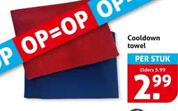 Hoogvliet Cooldown towel aanbieding
