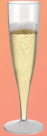 Marskramer Duni champagneglazen crystallo plastic 10 stuks aanbieding