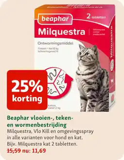 Maxi Zoo Beaphar vlooien-, teken- en wormenbestrijding aanbieding