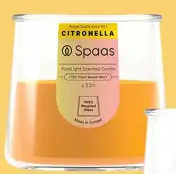Marskramer Spaas purelight geurkaars - Citronella Vivid Yellow aanbieding