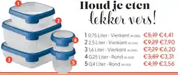 Marskramer Curver Grand Chef Vershoudbak 0,75L Vierkant aanbieding