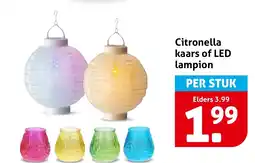 Hoogvliet Citronella kaars of LED lampion aanbieding