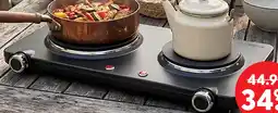 Marskramer Inventum Elektrische kookplaat, 2 pits, 15 en 18cm aanbieding