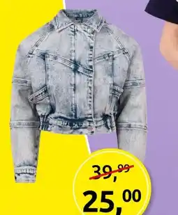 Jola Mode Jacket bleached denim aanbieding