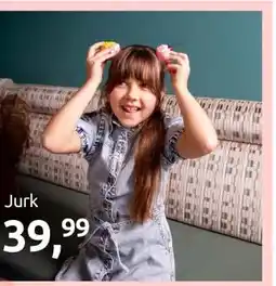 Jola Mode Dress bleached denim aanbieding