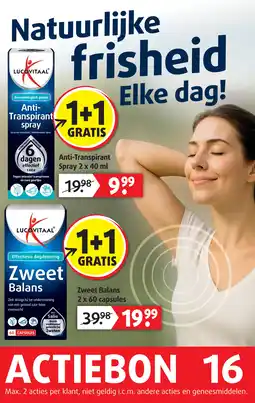 Lucovitaal Anti Transpirant Spray aanbieding