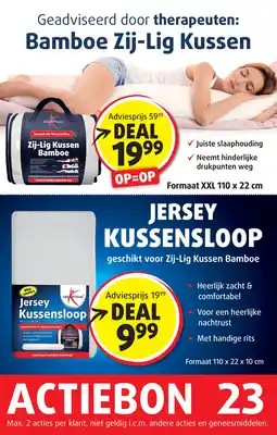 Lucovitaal Bamboe Zij-Lig Kussen aanbieding
