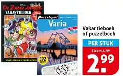 Hoogvliet Vakantieboek of puzzelboek aanbieding