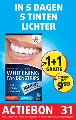 Lucovitaal Whitening Tandenstrips aanbieding
