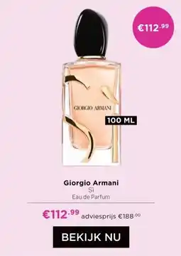 ICI Paris XL Giorgio Armani aanbieding