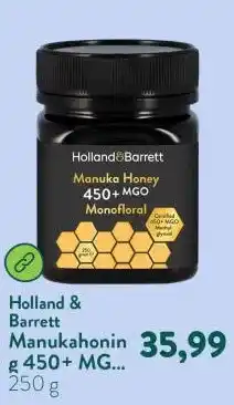 Holland & Barrett Manukahoning 450+ MGO Monofloraal aanbieding