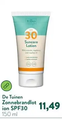 Holland & Barrett Zonnebrandlotion SPF30 aanbieding