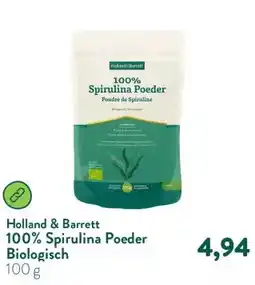 Holland & Barrett 100% Spirulina Poeder Biologisch aanbieding