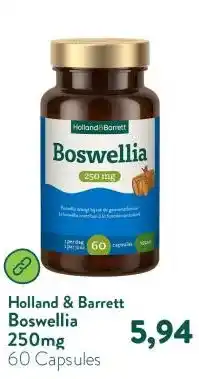Holland & Barrett Boswellia 250mg aanbieding