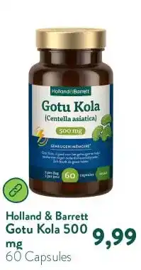 Holland & Barrett Gotu Kola 500 mg aanbieding