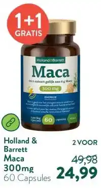 Holland & Barrett Maca 300mg aanbieding