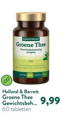 Holland & Barrett Groene Thee Gewichtsbeheersing aanbieding