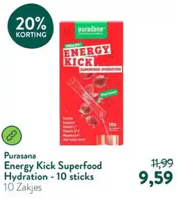 Holland & Barrett Energy Kick Superfood Hydration - 10 sticks aanbieding