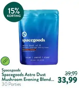 Holland & Barrett Spacegoods Astro Dust Mushroom Evening Blend Chocoladesmaak aanbieding