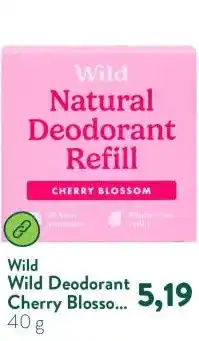 Holland & Barrett Wild Deodorant Cherry Blossom Navulling aanbieding