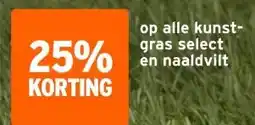 GAMMA op alle kunst- gras select en naaldvilt aanbieding