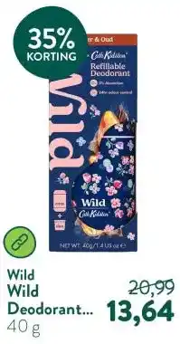 Holland & Barrett Wild Deodorant Marble Ditsy Amber & Oud aanbieding