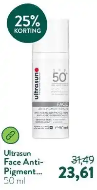 Holland & Barrett Face Anti-Pigment SPF50 Zonnebrandlotion aanbieding