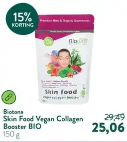 Holland & Barrett Skin Food Vegan Collagen Booster BIO aanbieding
