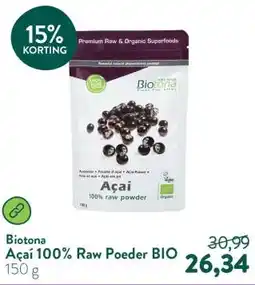 Holland & Barrett Açaí 100% Raw Poeder BIO aanbieding
