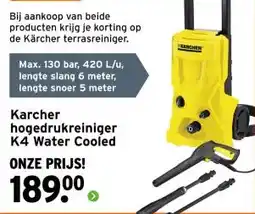 GAMMA Karcher hogedrukreiniger K4 Water Cooled aanbieding