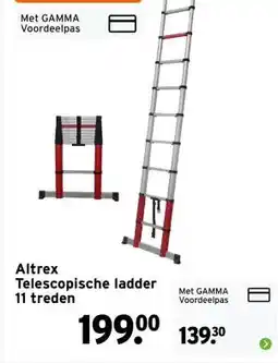 GAMMA Altrex Telescopische ladder aanbieding