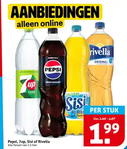 Hoogvliet Pepsi, 7up, Sisi of Rivella aanbieding