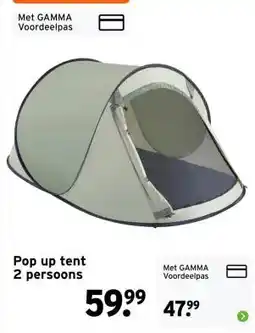 GAMMA Pop up tent aanbieding