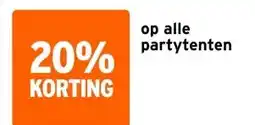 GAMMA op alle partytenten aanbieding