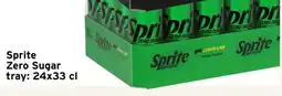 GAMMA Sprite Zero Sugar tray: 24x33 cl aanbieding