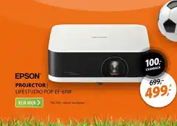 Expert Epson EF-61W Draagbare smart projector Wit aanbieding