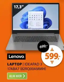 Expert Lenovo IdeaPad 3 17ABA7 (82RQ00AMMH) aanbieding