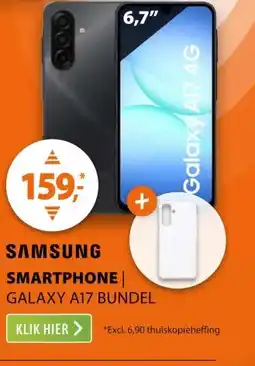 Expert Samsung Galaxy A17 128GB 4G + Clear Case aanbieding