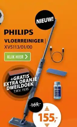 Expert Philips OneUp Series 5000 BXA0109/00 (XV5113/01/00) + extra oranje dweildoek aanbieding