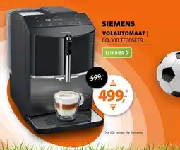 Expert Siemens EQ.300 TF305EF9 extraKlasse Zwart/rvs aanbieding