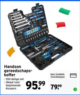 GAMMA Handson gereedschaps- koffer aanbieding
